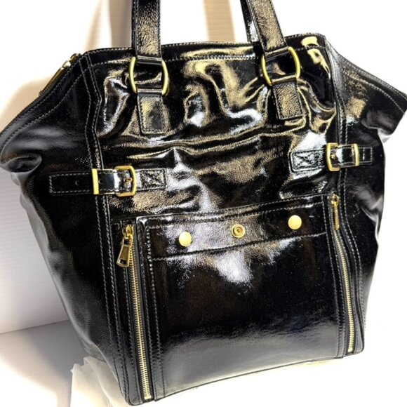 Yves Saint Laurent Rive Gauche Patent Leather Tote Bag - Picture 2 of 16